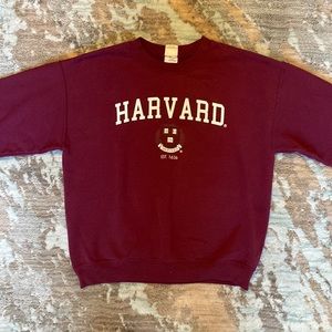 Vintage Harvard Maroon Crewneck